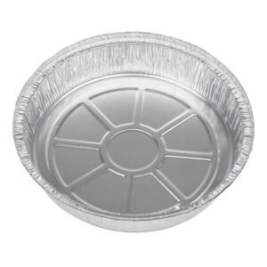 8inch Silver Round Aluminum Foil Container Base Only